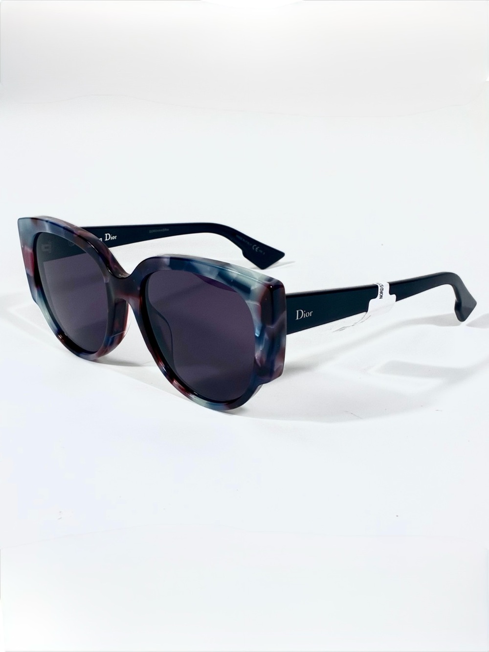 Christian Dior Night 55mm Cat Eye Sunglasses 1/S 0RJA Havana Light Blue NEW